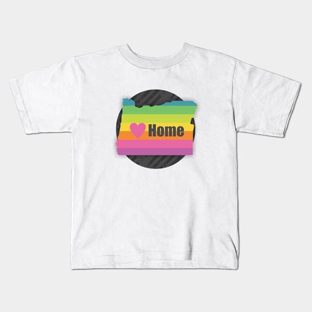 Oregon is my Home Kids T-Shirt by Dale Preston Design